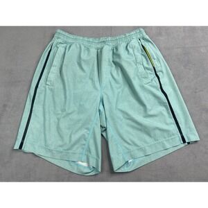 Lululemon‎ Shorts Pace Breaker Men Large Artic Blue  9" Lined Run Gym Active